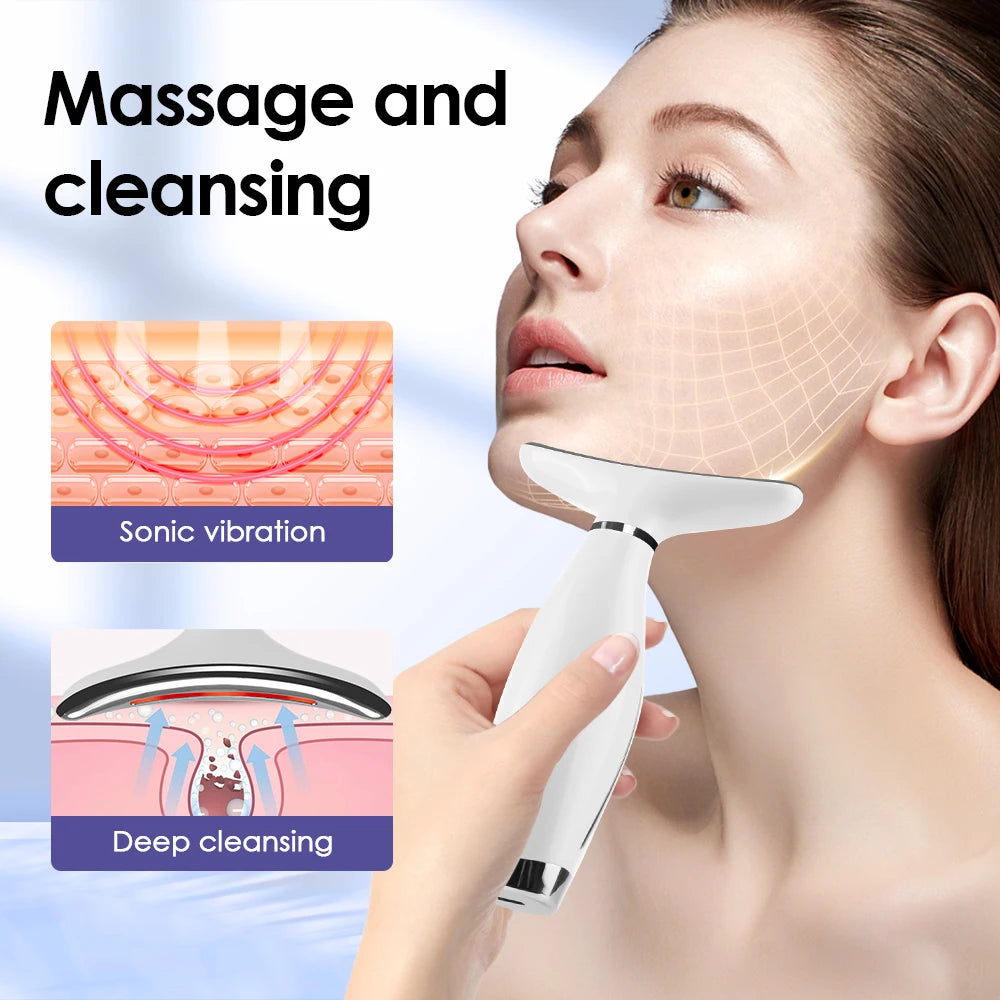 LED Face & Neck Tightening Massager Wand